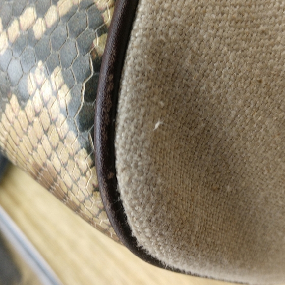 Rafe leather and linen purse - Picture 8 of 10